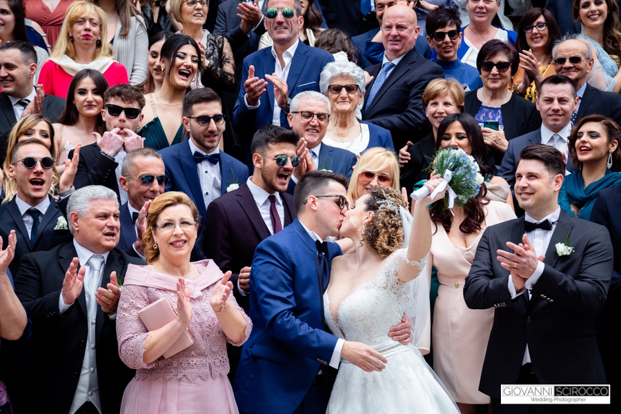 foto di gruppo Sposi