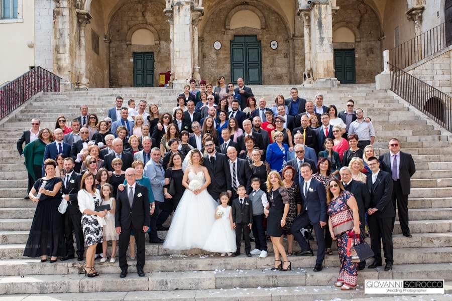foto di gruppo Matrimonio Priverno
