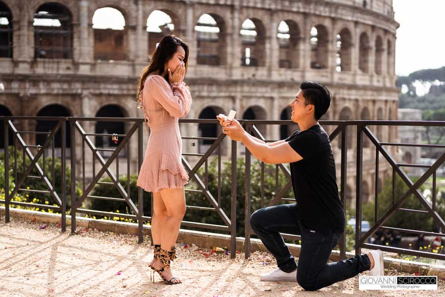 wedding proposal a Roma