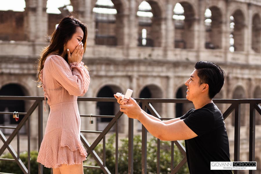 wedding proposal a Roma