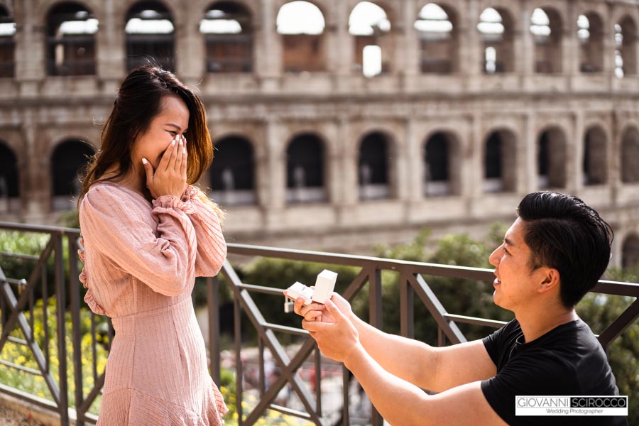 wedding proposal a Roma