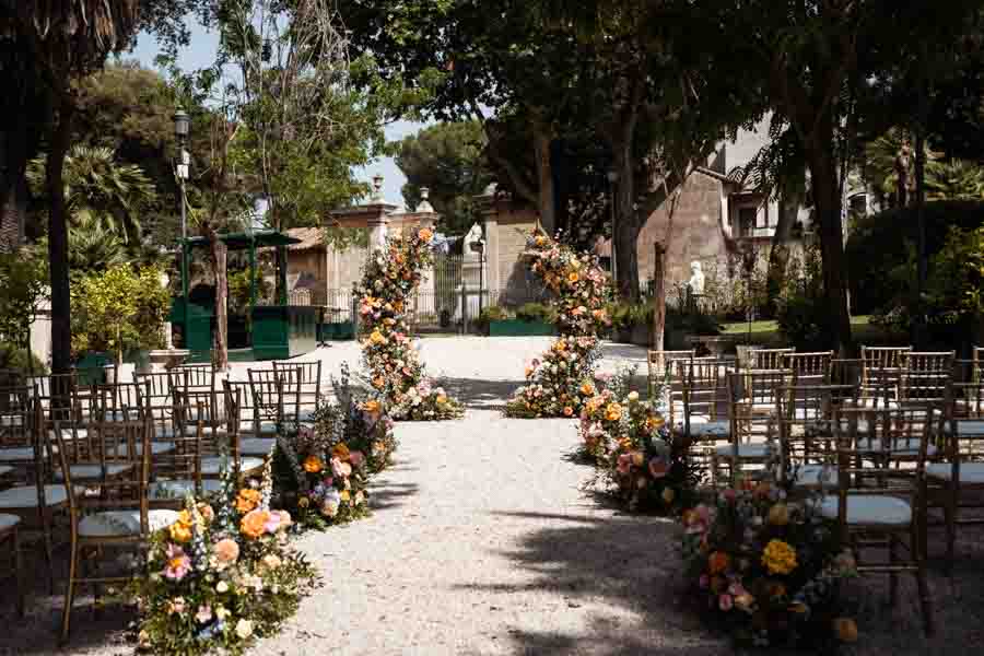 wedding floral decorations Rome