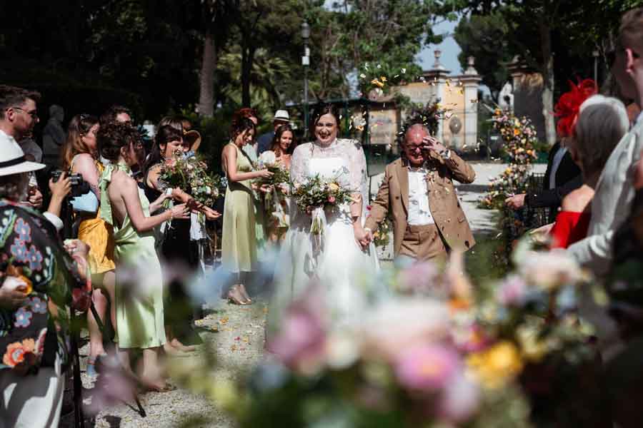 throwing petals