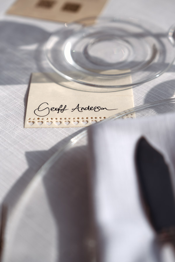 wedding mise en place