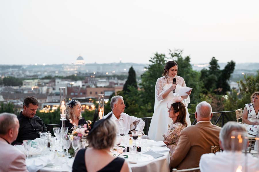 casina valadier wedding dinner in Rome