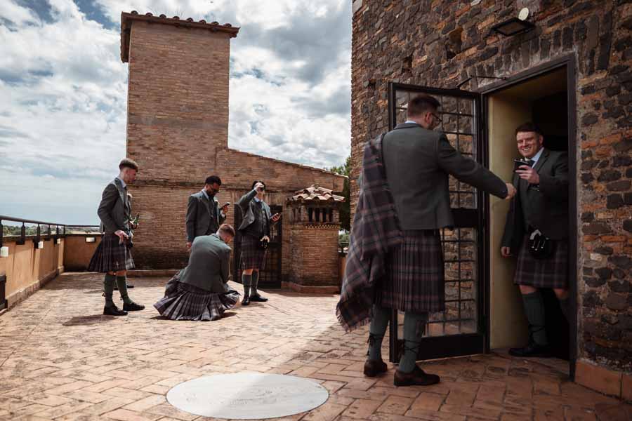 Scottish wedding in Rome