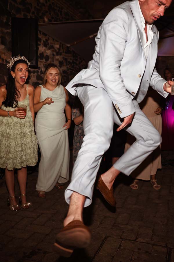 wedding party in the castel in rome