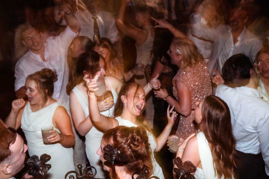 wedding party in the castel to rome