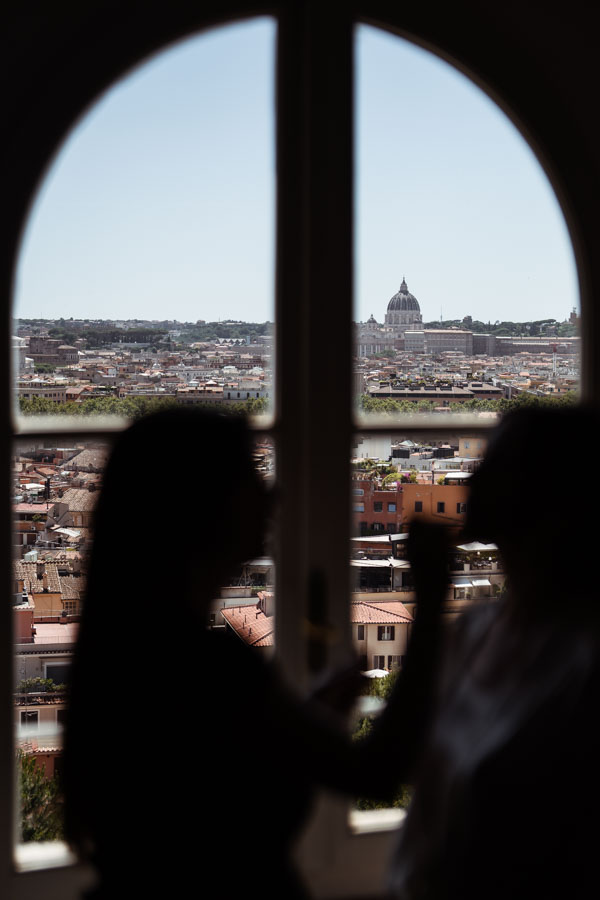 Wedding Rome view